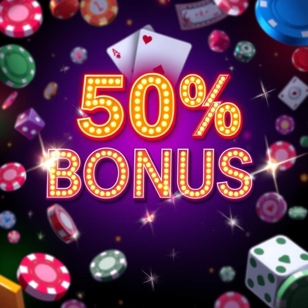 vs555 50% first deposit bonus